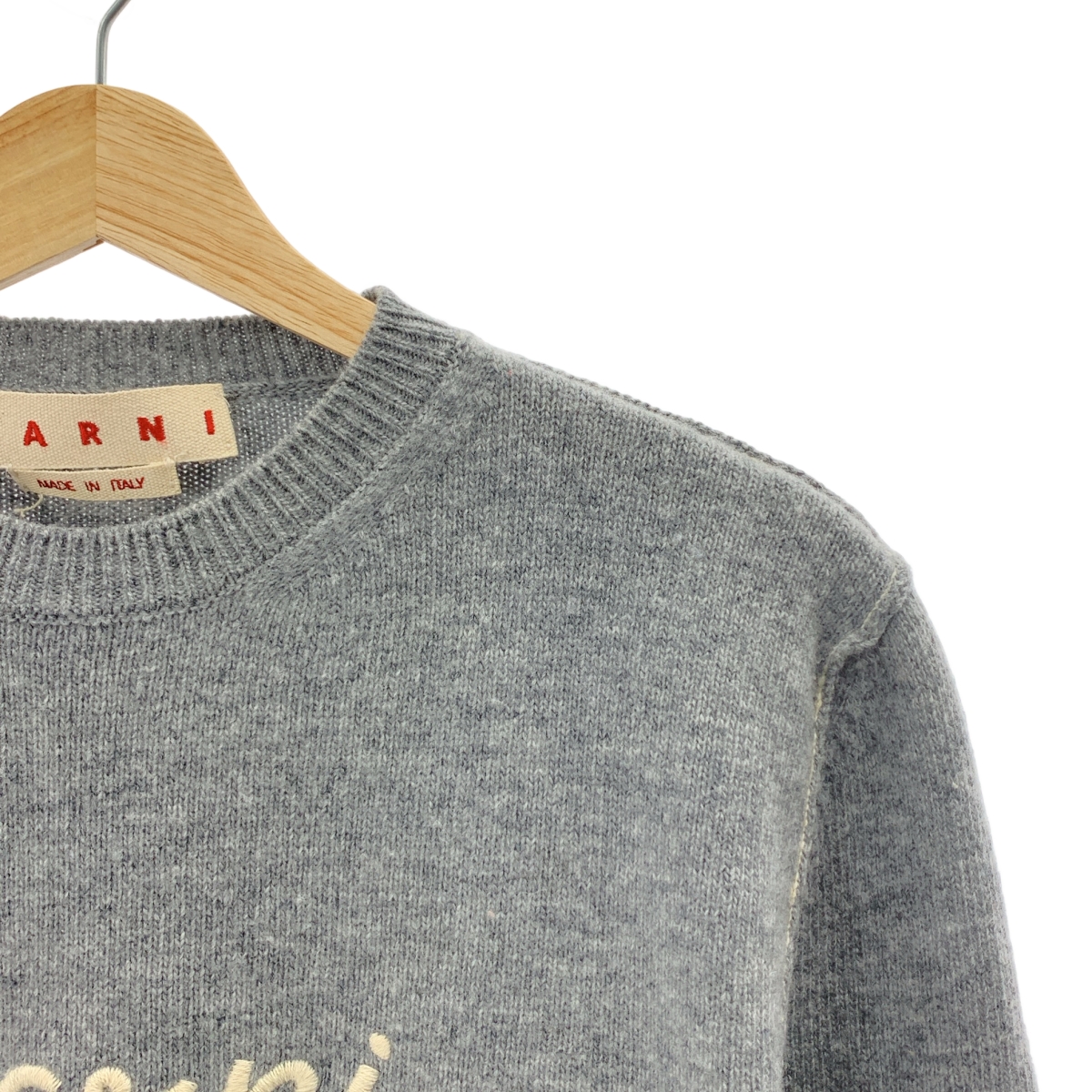 MARNI / マルニ ロゴ刺しゅう ウールニット