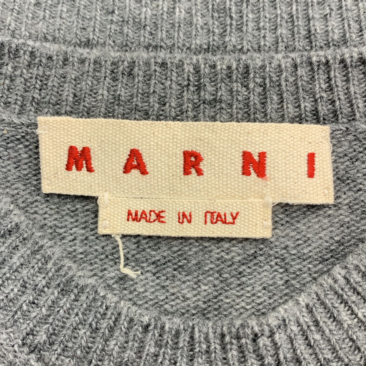 MARNI / マルニ ロゴ刺しゅう ウールニット