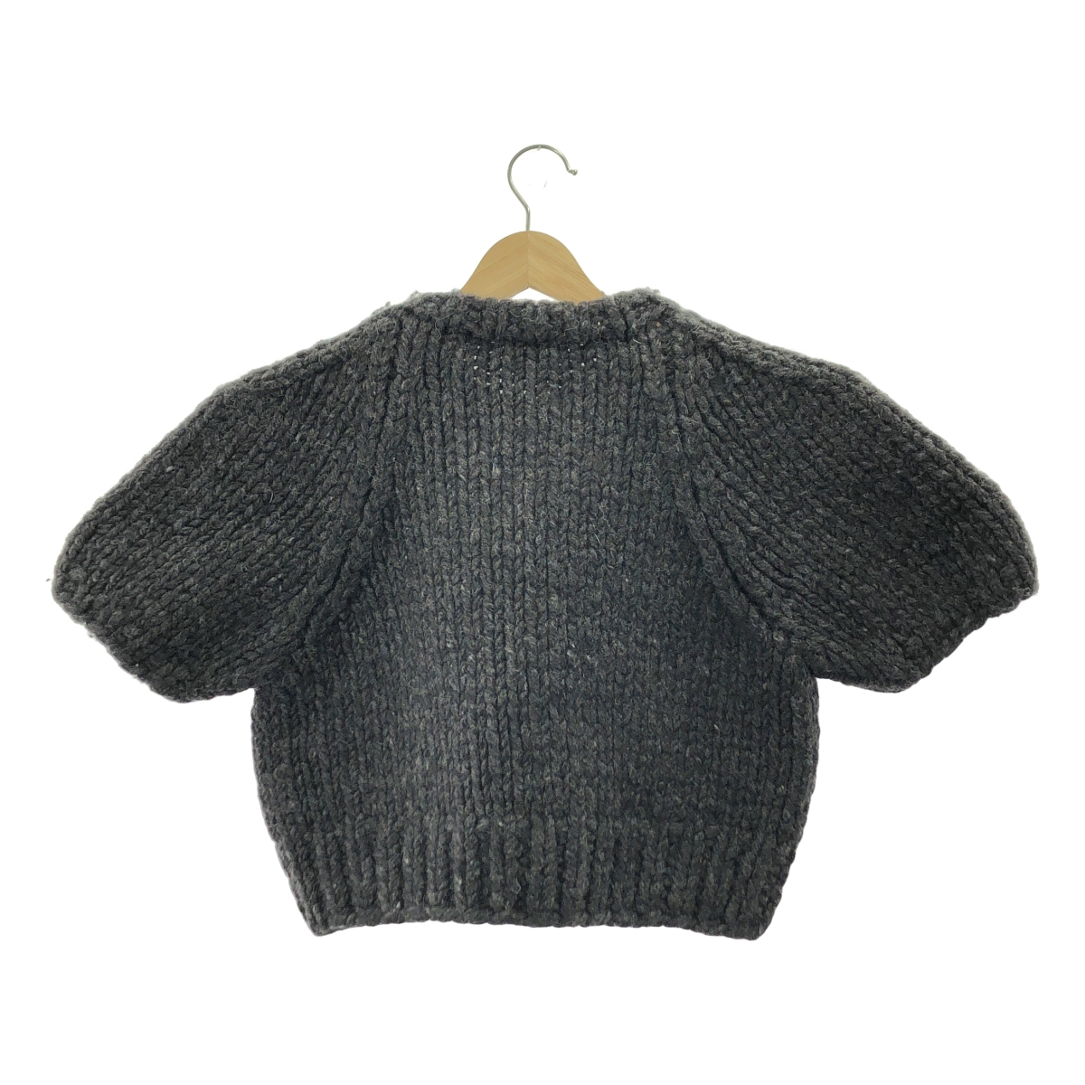 FUMIKA UCHIDA / フミカウチダ HAND KNITTED SHORT SLEEVE SWEATER / ウール ニット セーター