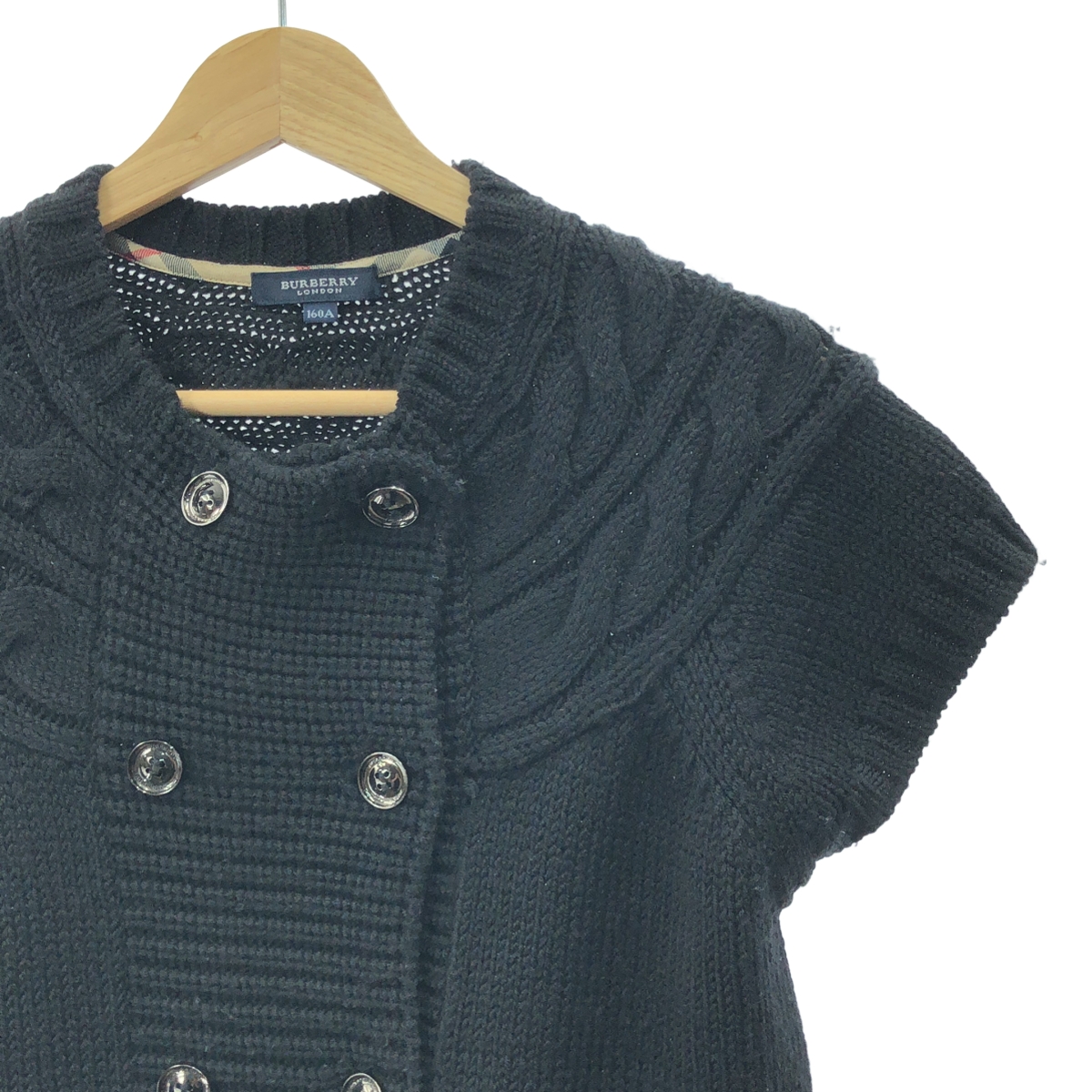 BURBERRY LONDON / バーバリーロンドン ウール ケーブルニットベスト