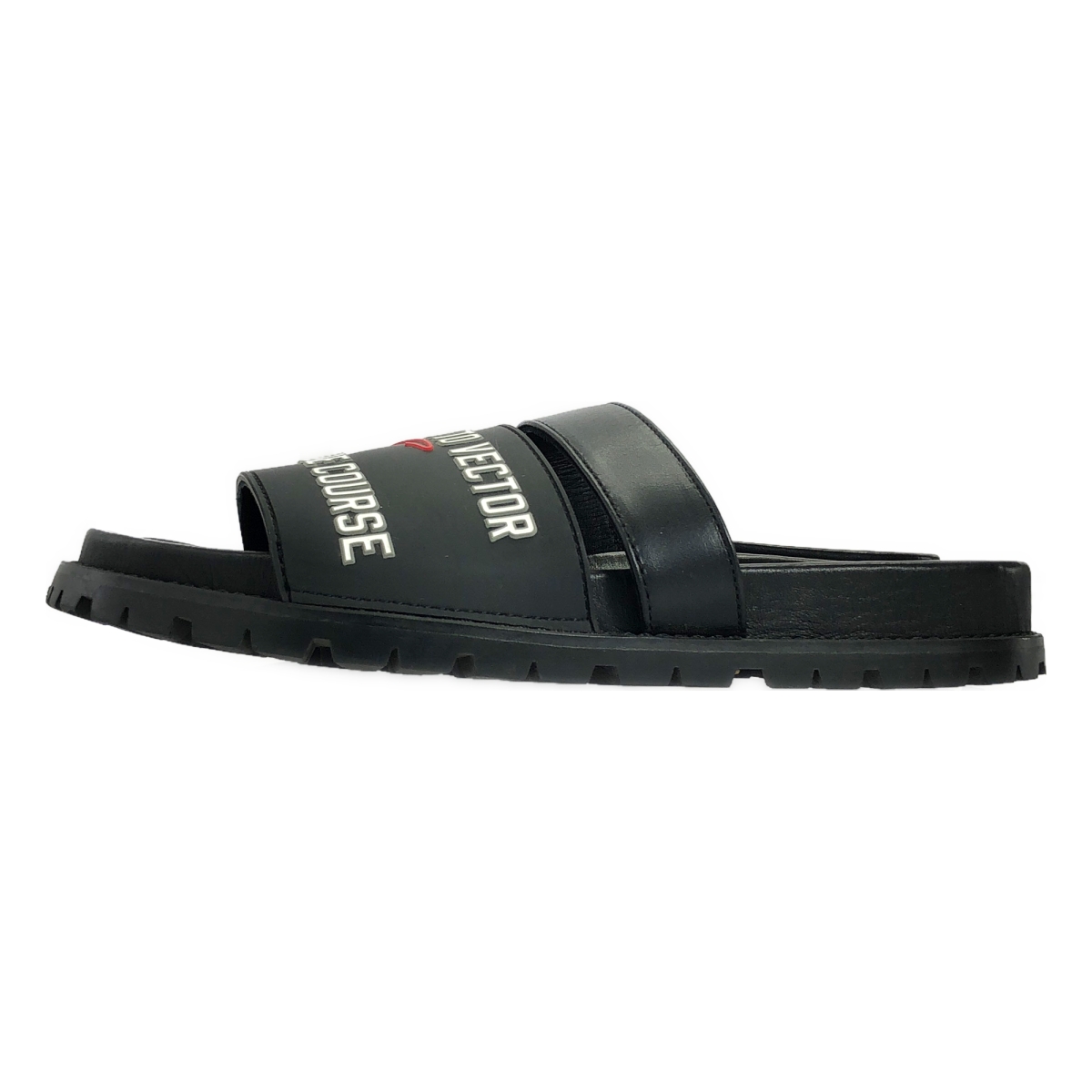 sacai / サカイ Logo Flat sandals Lawrence Weiner / レザー ロゴ ビブラムソール サンダル