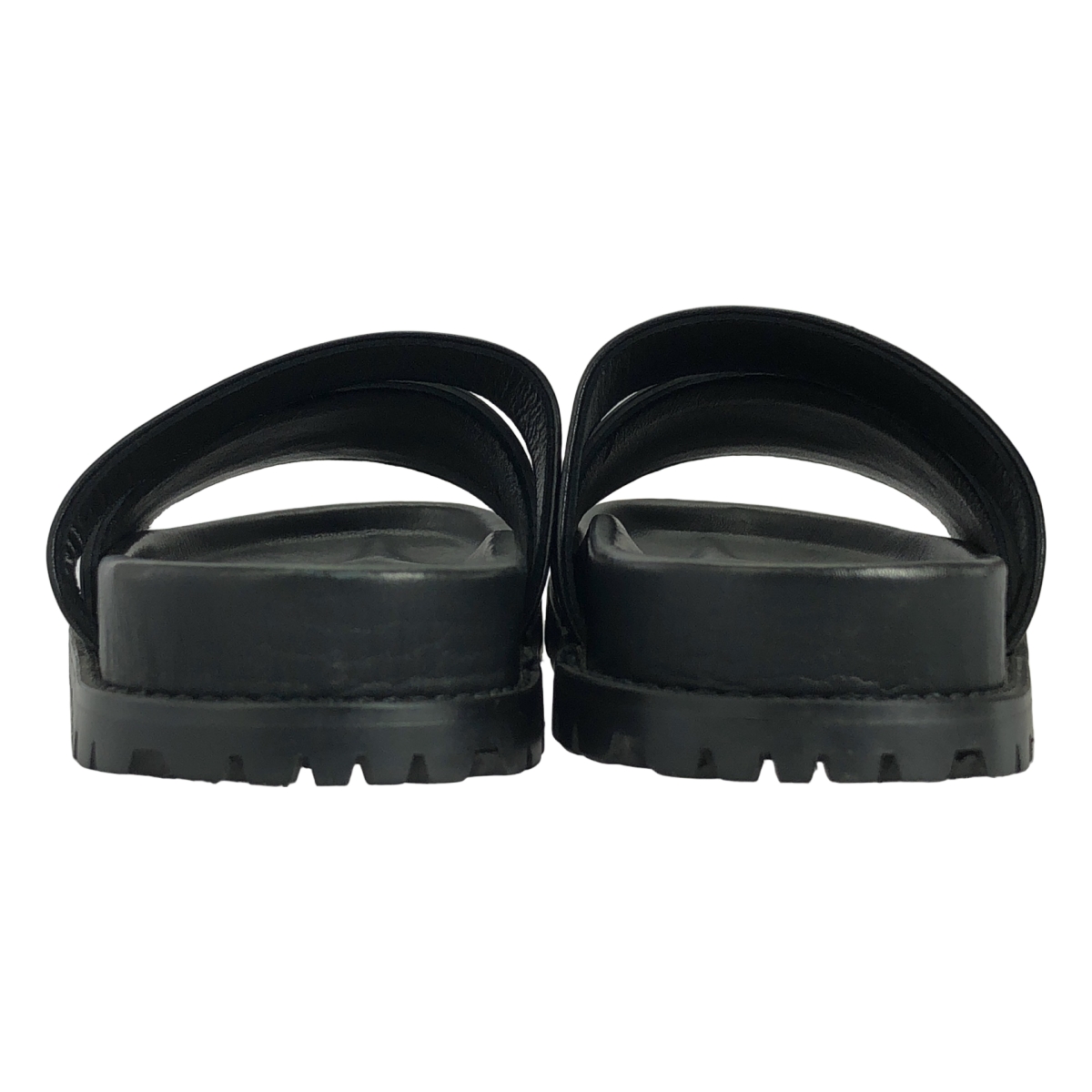 sacai / サカイ Logo Flat sandals Lawrence Weiner / レザー ロゴ ビブラムソール サンダル