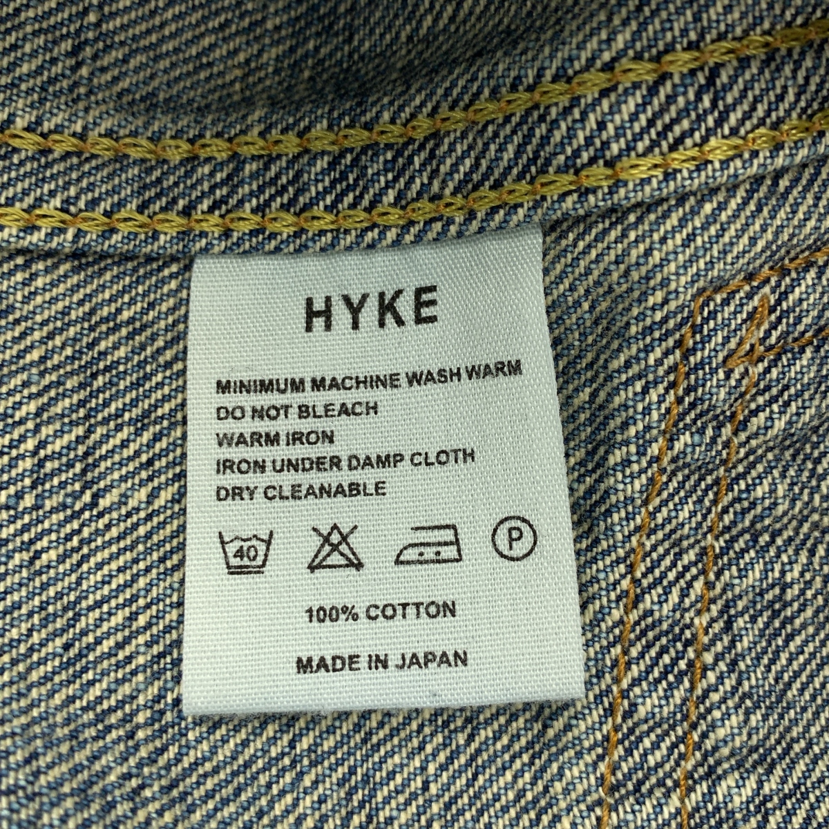 HYKE / ハイク 2nd タイプ デニムジャケット