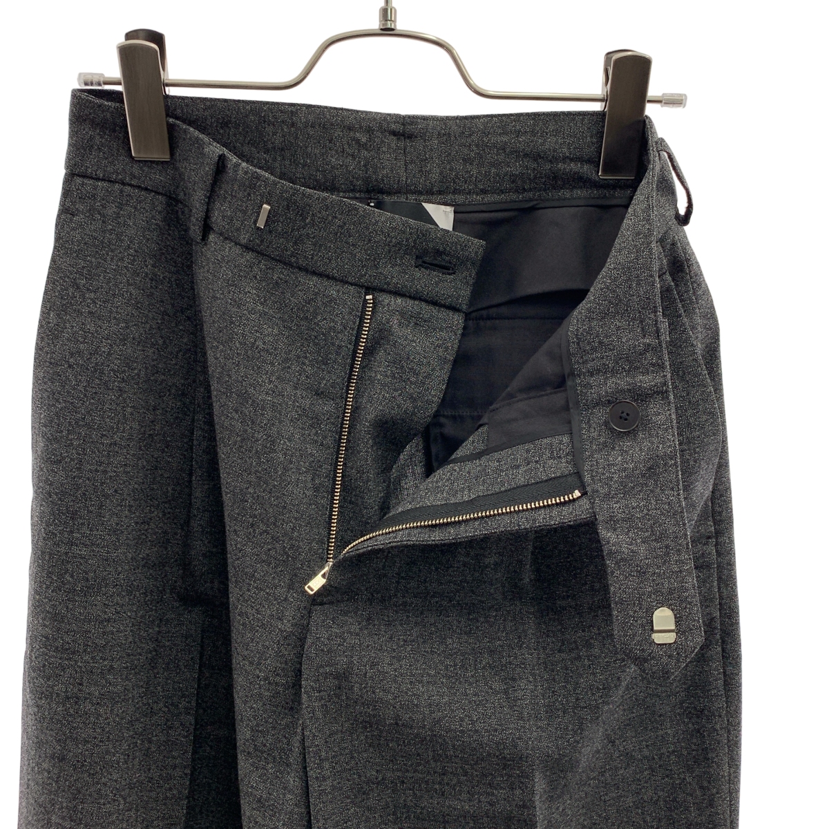 ATON / エイトン ウール トロピカル ワイドテーパード スラックス