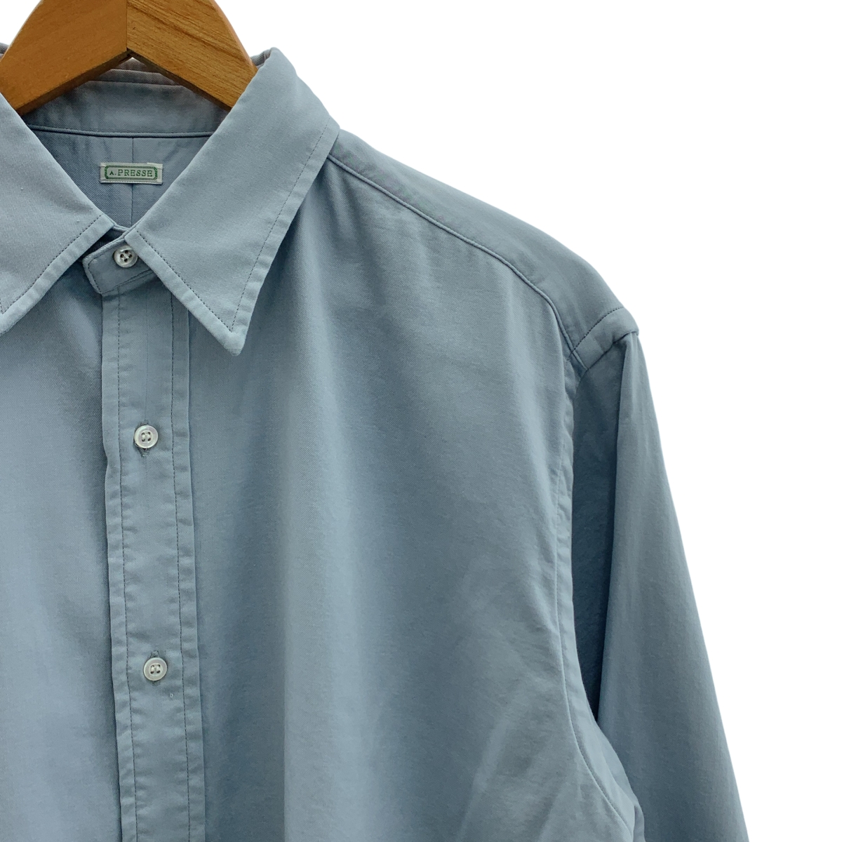 A.PRESSE / アプレッセ Double Weave Twill Regular Collar Shirt / レギュラーカラー オーバー シャツ