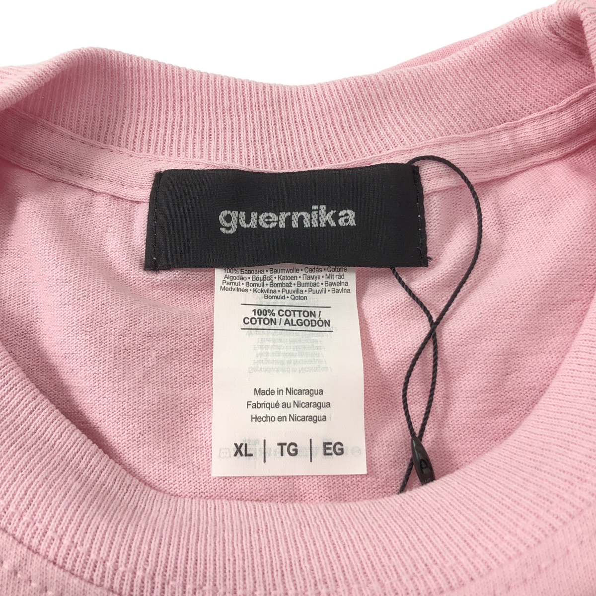 guernika / ゲルニカ ロゴ刺しゅう バックプリント ロングスリーブTシャツ ユニセックス
