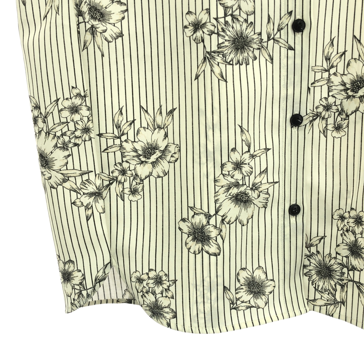 IENA / イエナ ストライプ フラワー ノースリーブ シャツ ブラウス