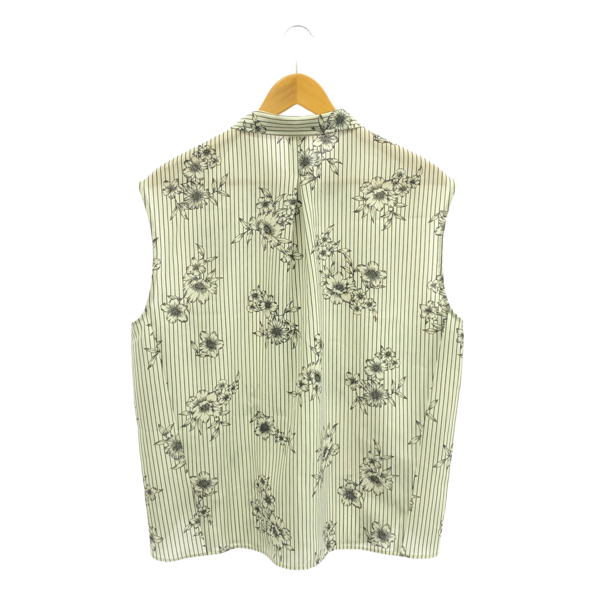 IENA / イエナ ストライプ フラワー ノースリーブ シャツ ブラウス