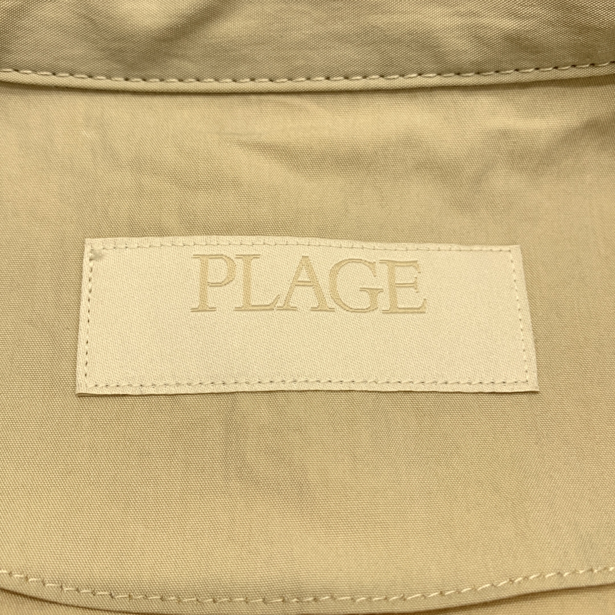 Plage / プラージュ コットン ナイロン テントコート