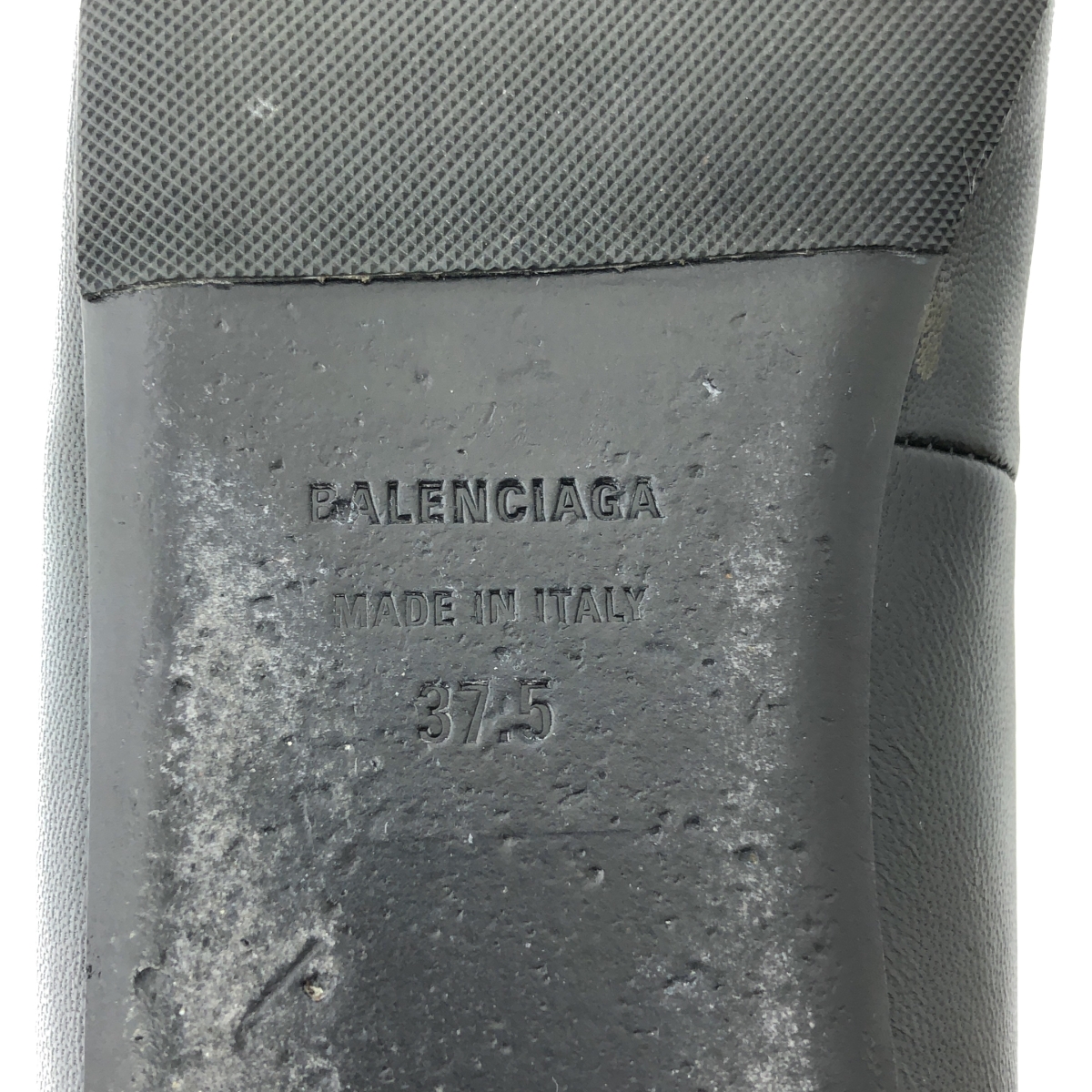 BALENCIAGA / バレンシアガ Knife Ballet Flats BBロゴ レザー フラット パンプス