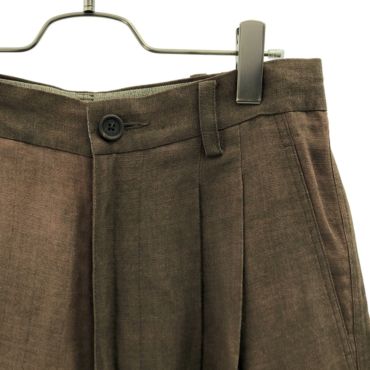 ziggy chen / ジギーチェン Front Pleats Trousers / 2タック ワイド トラウザーズ パンツ / 裏地付き