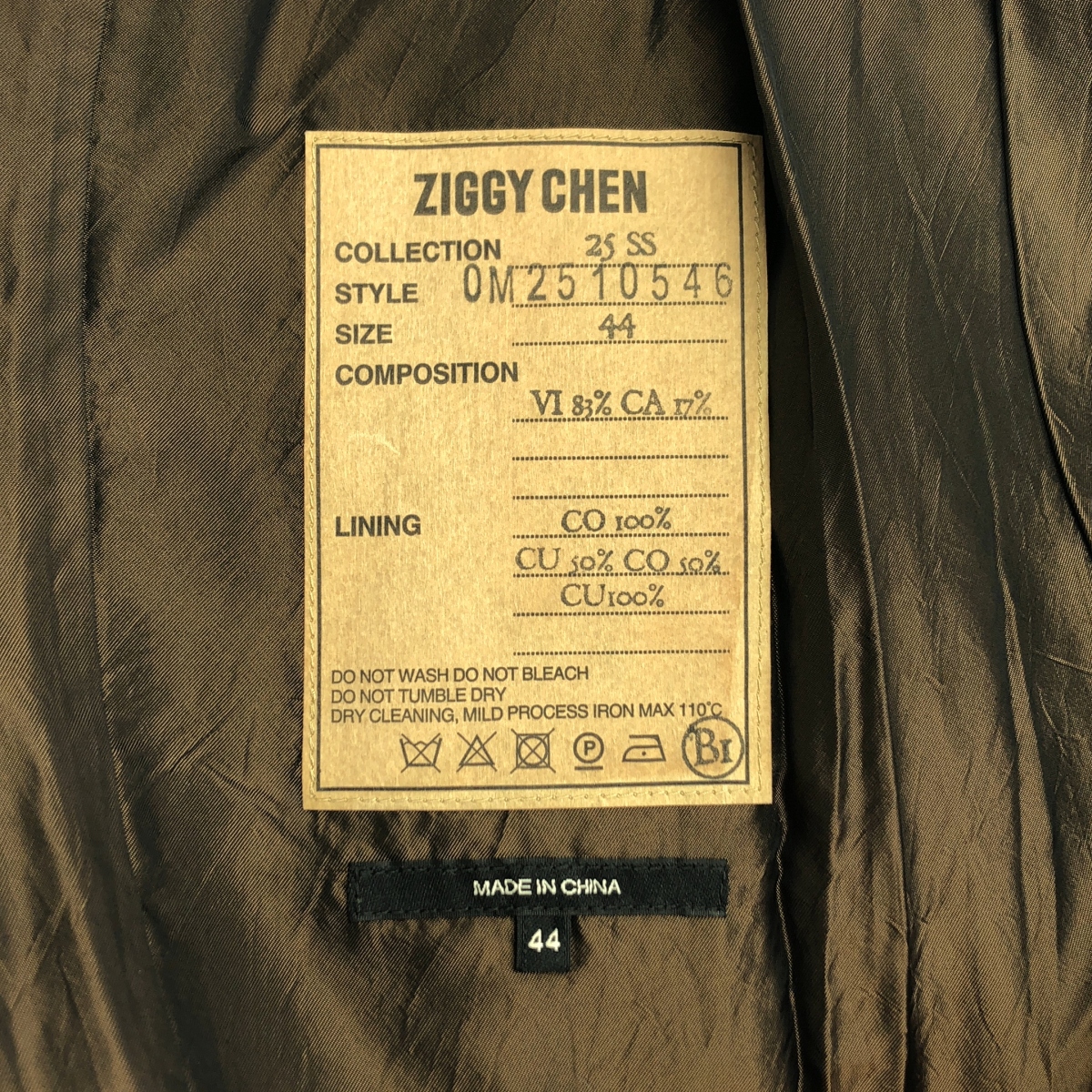 ziggy chen / ジギーチェン Front Pleats Trousers / 2タック ワイド トラウザーズ パンツ / 裏地付き