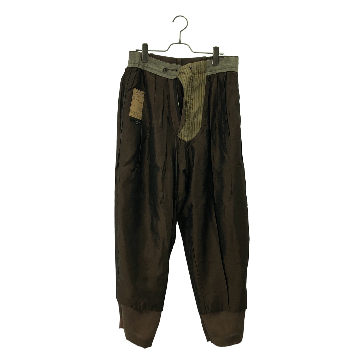 ziggy chen / ジギーチェン Front Pleats Trousers / 2タック ワイド トラウザーズ パンツ / 裏地付き