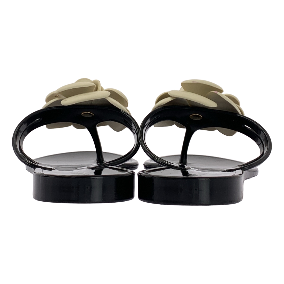 CHANEL / シャネル カメリアコサージュ ココマーク ビーチサンダル