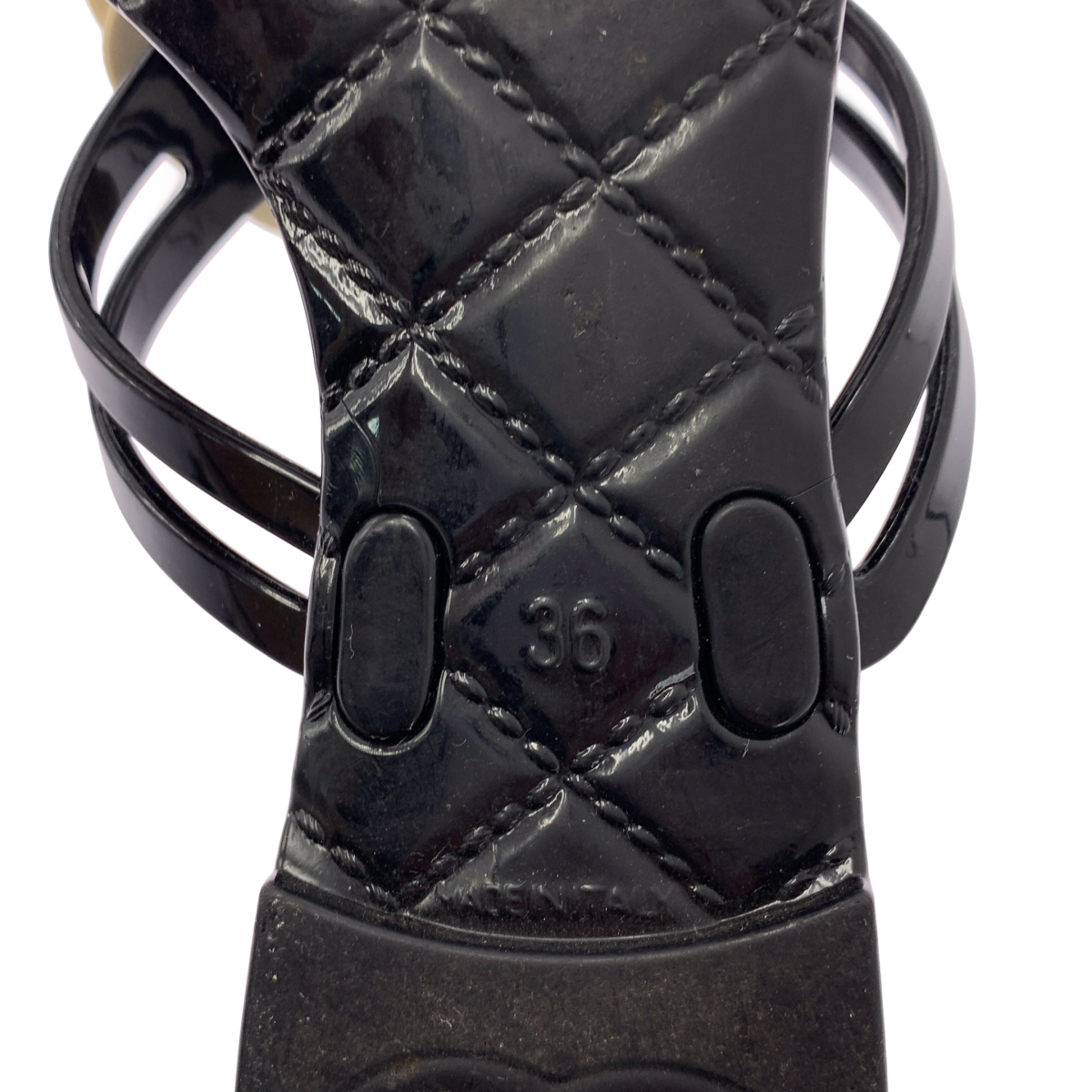 CHANEL / シャネル カメリアコサージュ ココマーク ビーチサンダル