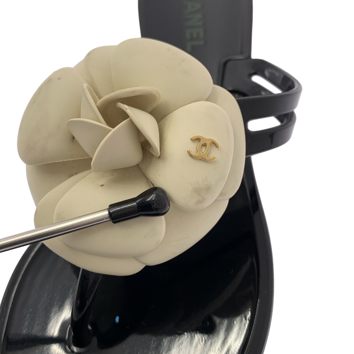 CHANEL / シャネル カメリアコサージュ ココマーク ビーチサンダル