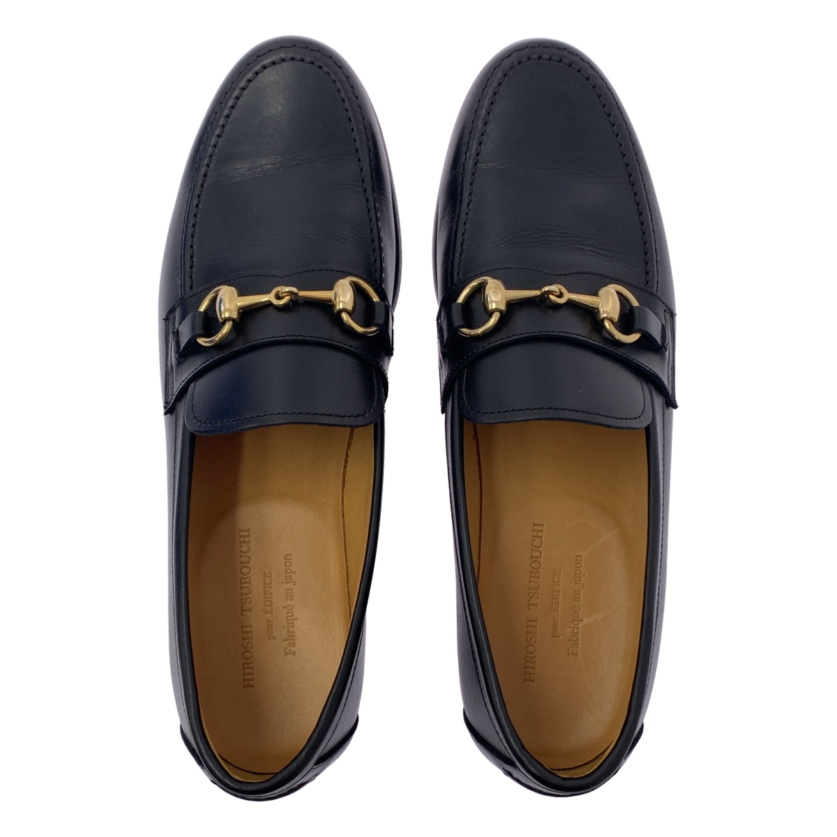 HIROSHI TSUBOUCHI / ヒロシツボウチ EDIFICE別注 レザー ビットローファー シューズ