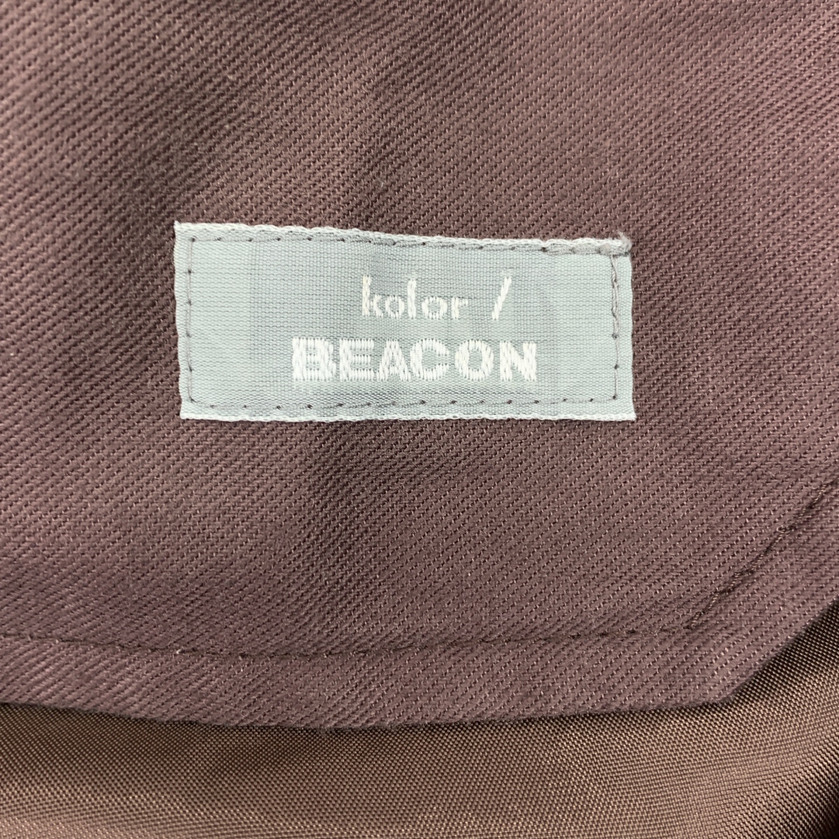 kolor BEACON / カラービーコン トロピカルウール ベルテッド パンツ
