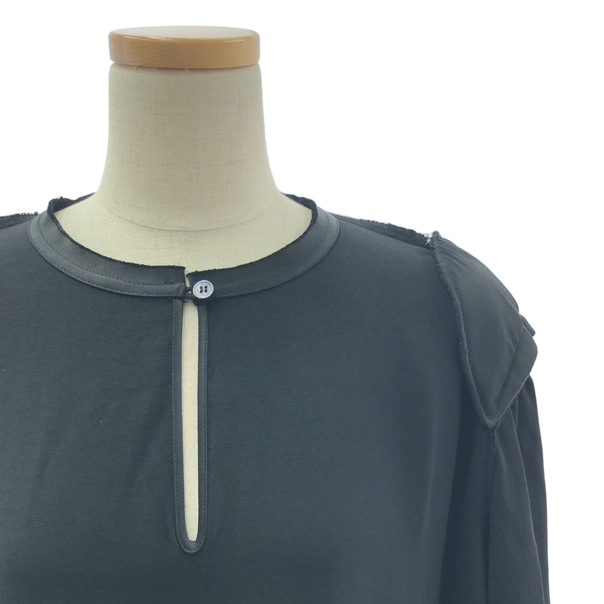 MM6 Maison Margiela / エムエムシックスメゾンマルジェラ インサイドアウト レーヨン 長袖 ワンピース