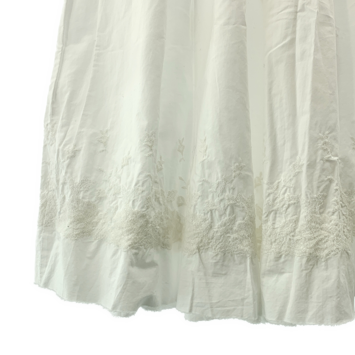 tricot COMME des GARCONS / トリココムデギャルソン コットン カットオフ ギャザー ワイド パンツ