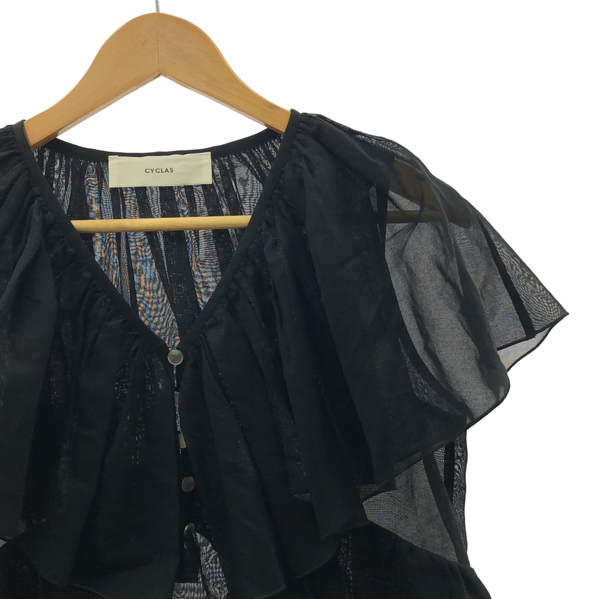 CYCLAS / シクラス コットン シアー フリル ブラウス