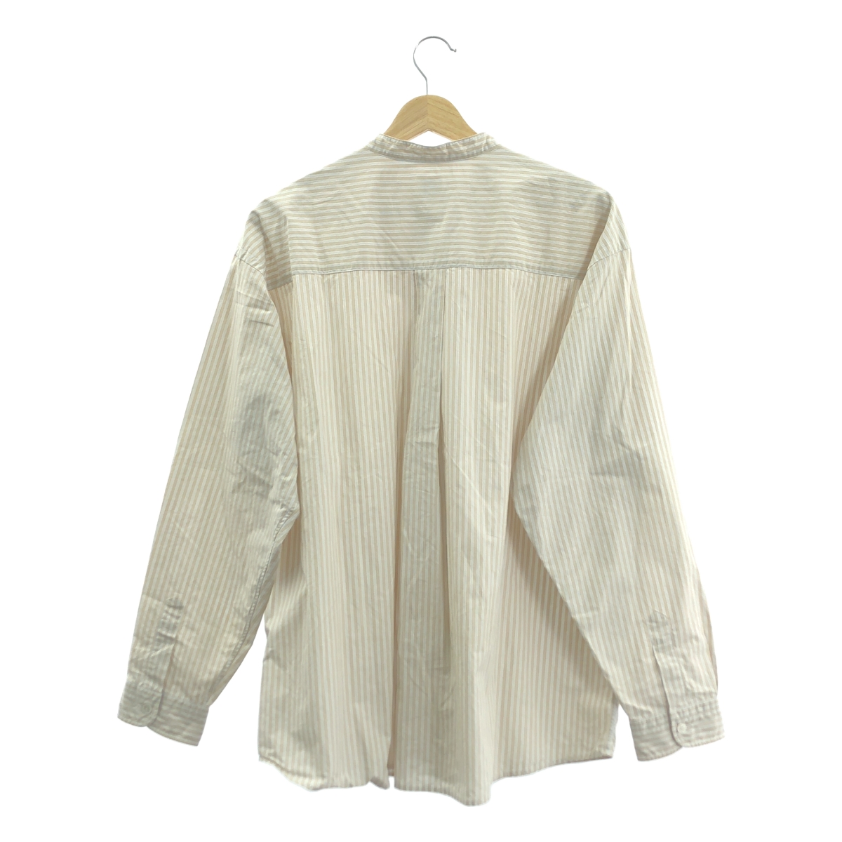 その他 Typewriter Band Collar Shirt タイプライター バンドカラー ストライプ シャツ