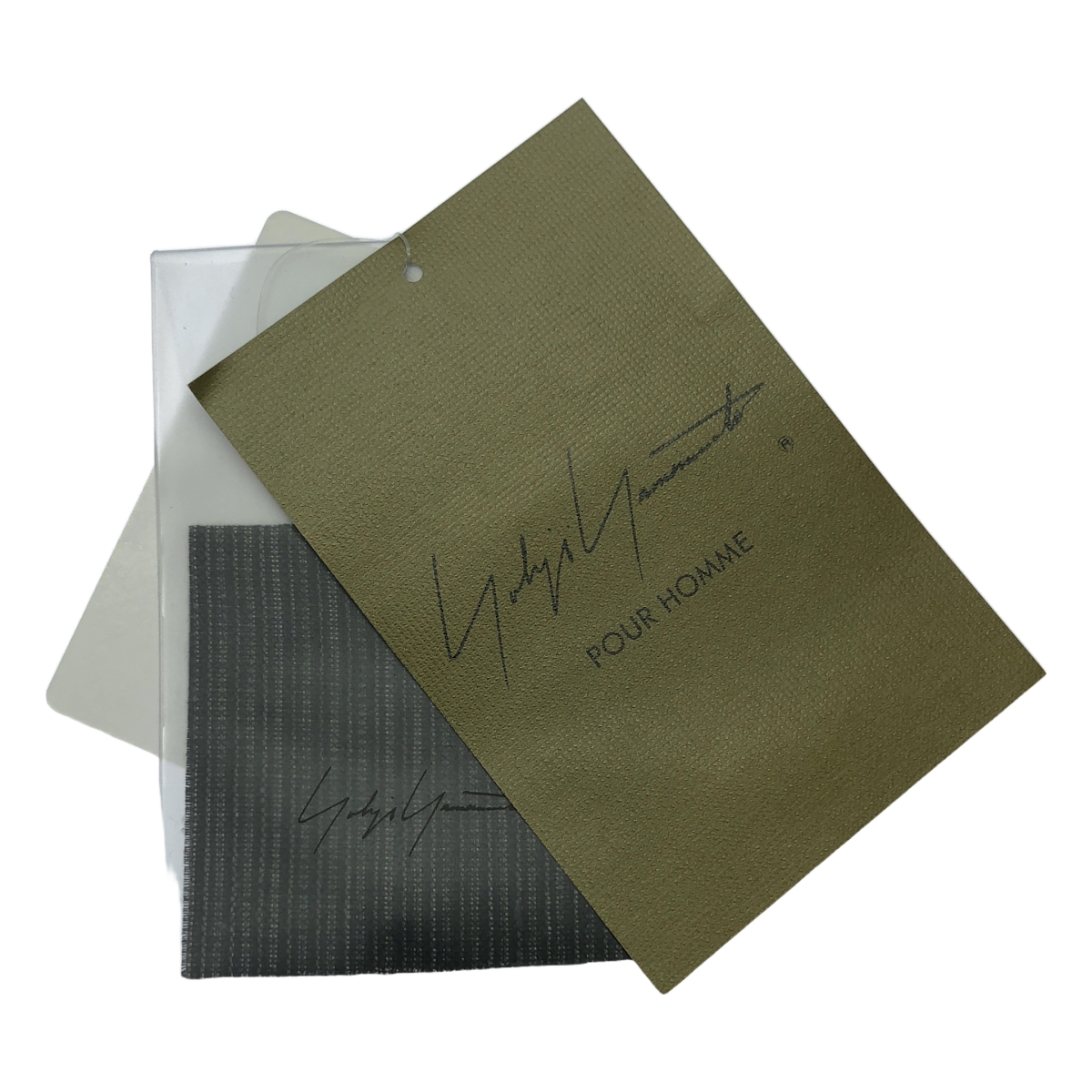 YOHJI YAMAMOTO POUR HOMME / ヨウジヤマモトプールオム Double Collar Decorative Button Blouse / ヘンプ 先染め ストライプ シャツ