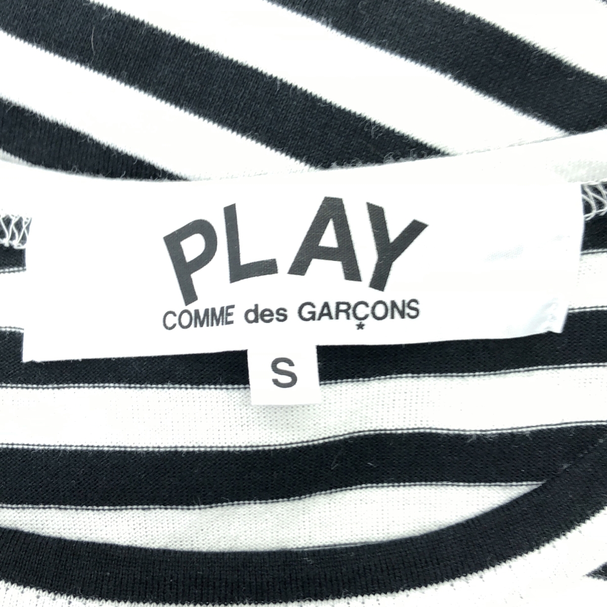 PLAY COMME des GARCONS / プレイコムデギャルソン ボーダー クルーネックカットソー