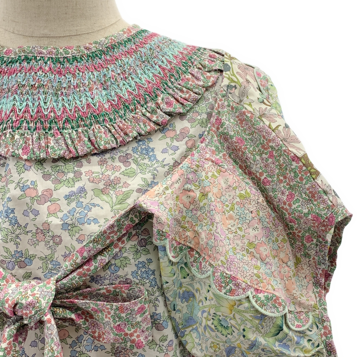 rurumu: / 縷縷夢兎るるむう Liberty attached sleeve top リバティ アタッチド スリーブ トップス