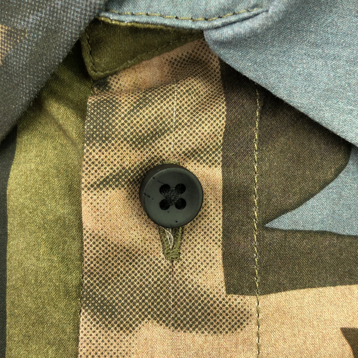 UMA WANG / ユマワン Tab Shirt / 総柄 レギュラーカラー シャツ