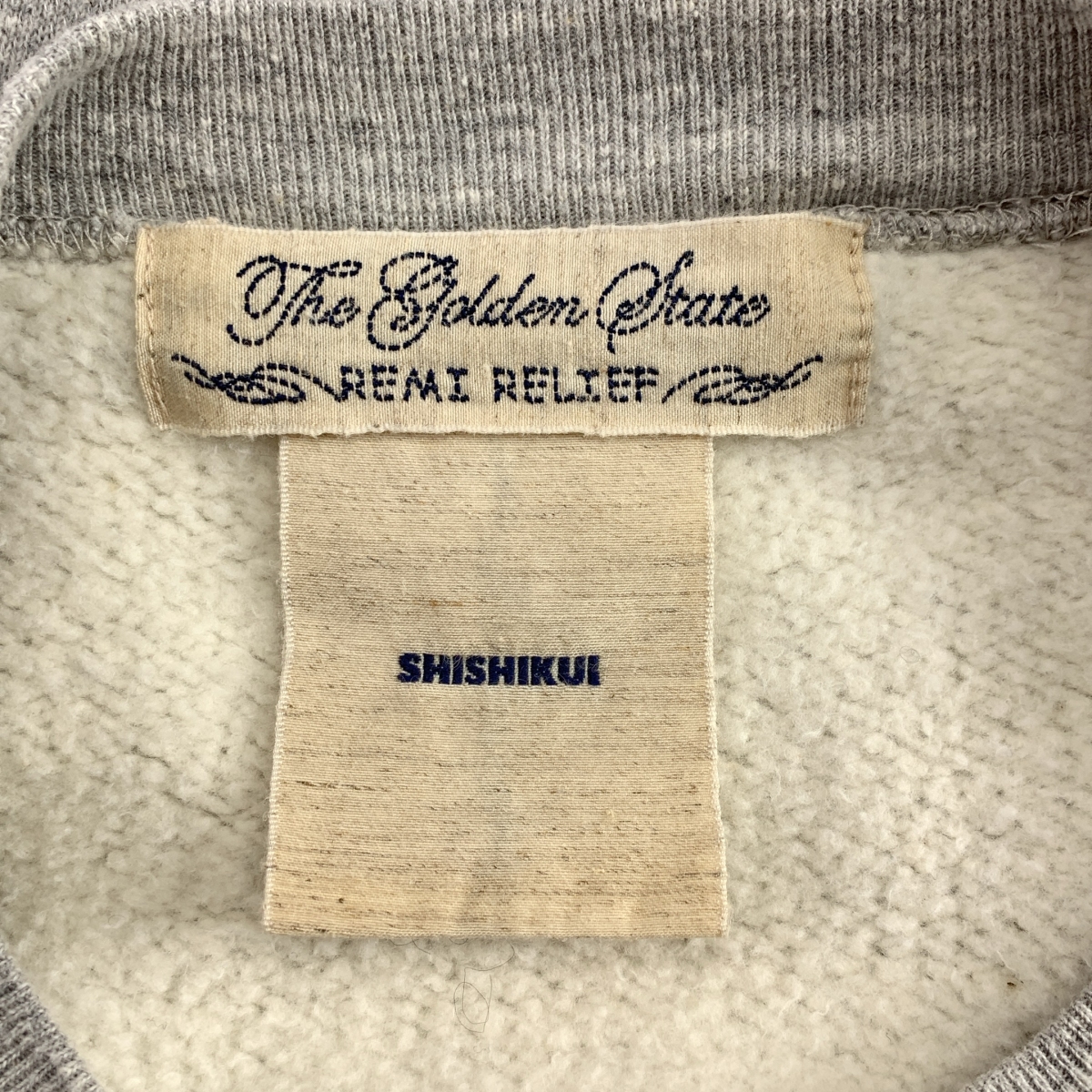 REMI RELIEF / レミレリーフ × THE SHISHIKUI シシクイ Brushed Crew オーバーサイズ クルーネックスウェット