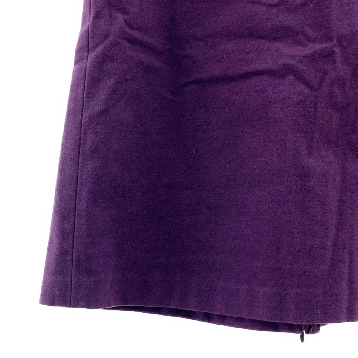 VIVIENNE TAM / ヴィヴィアンタム コットン バックジップスリット スカート / 総裏地