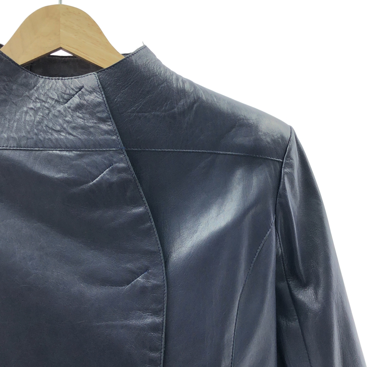 CoSTUME NATIONAL / コスチュームナショナル スタンドカラー レザー ライダースジャケット