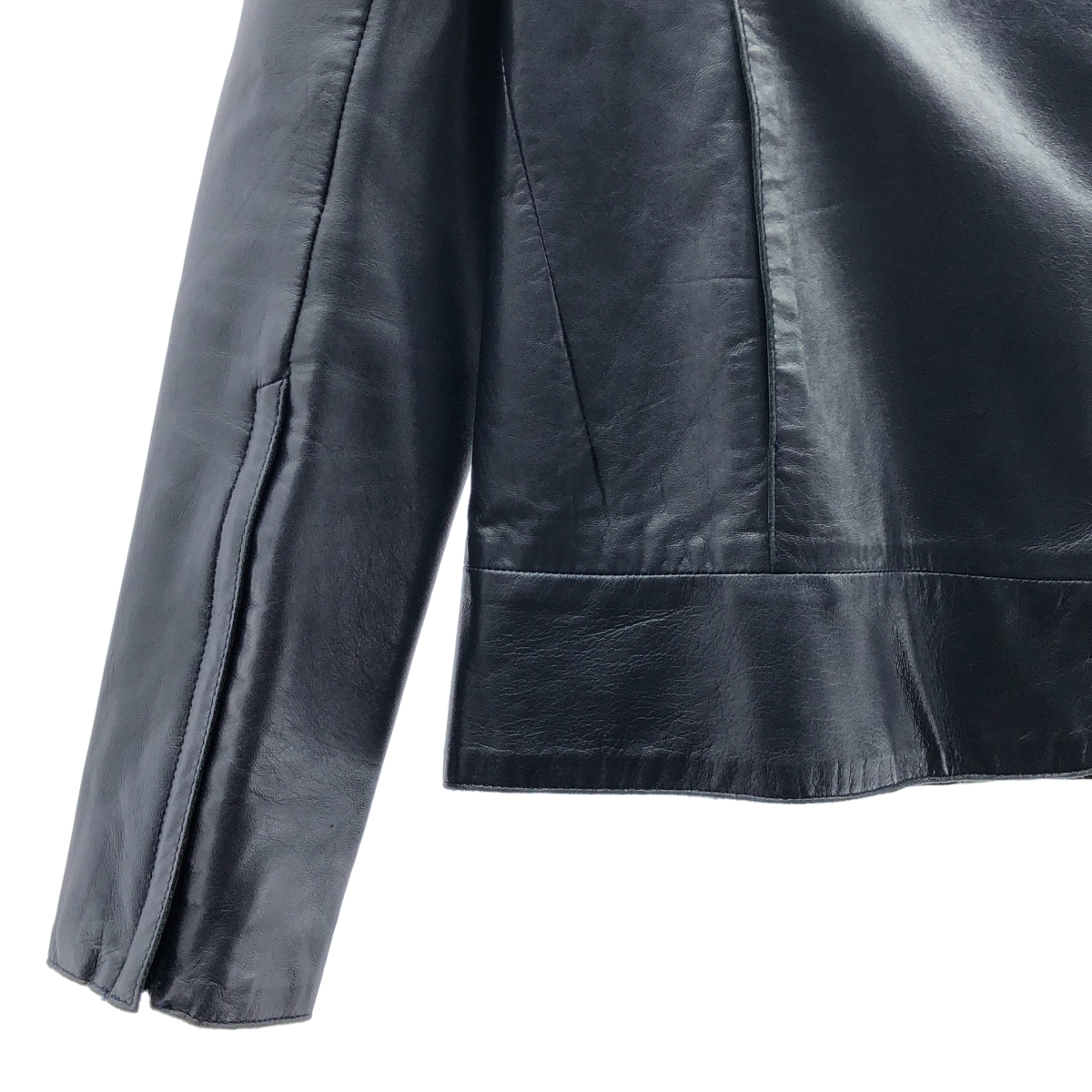 CoSTUME NATIONAL / コスチュームナショナル スタンドカラー レザー ライダースジャケット