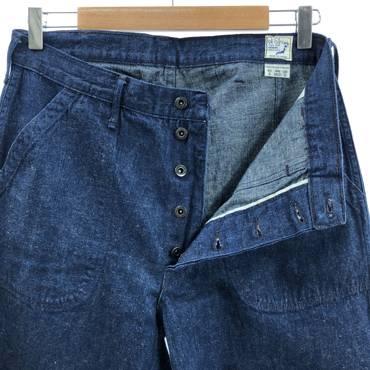 orslow / オアスロウ ボタンフライ デニム ベイカーパンツ