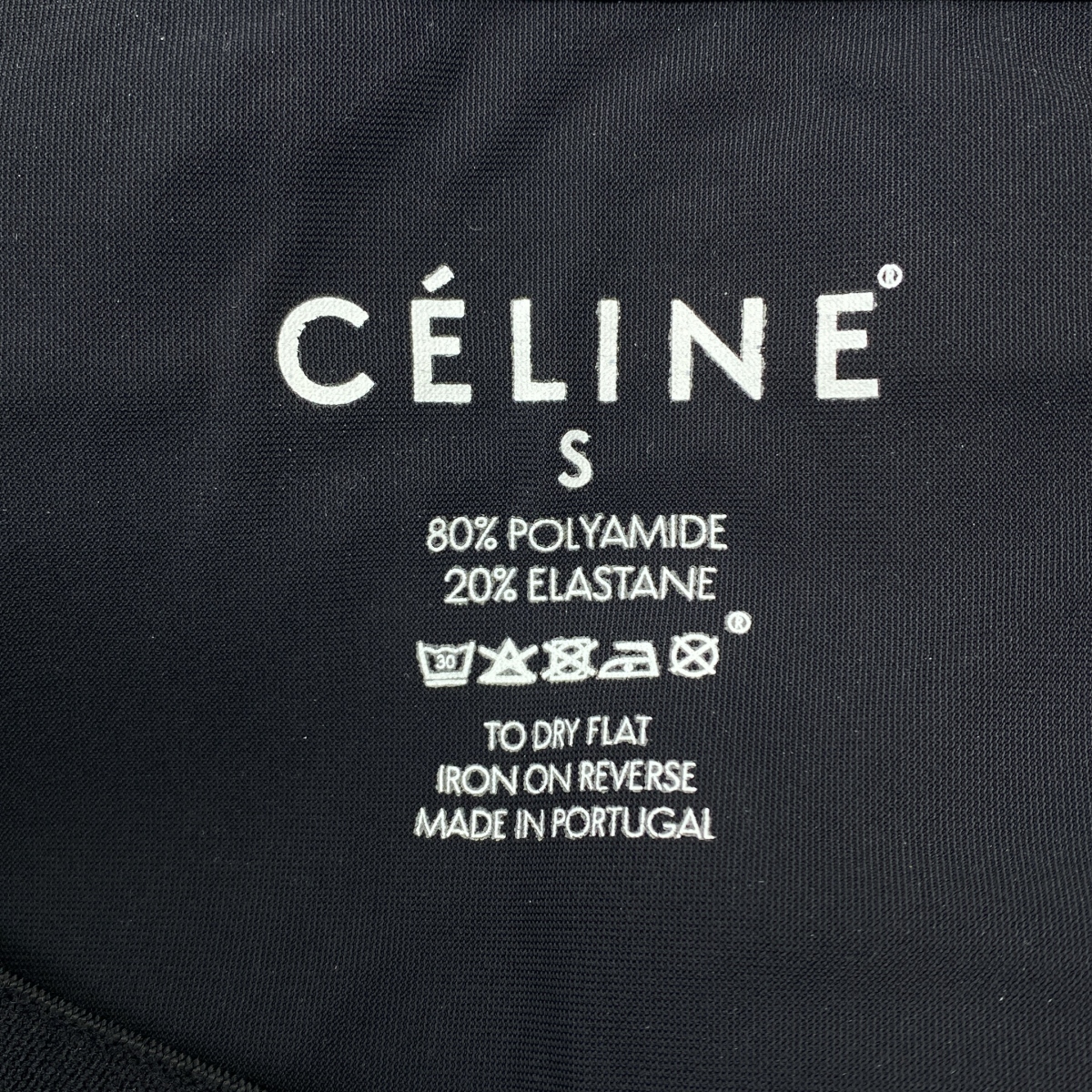 CELINE / セリーヌ 裾ジップ スリット ウエストゴム レギンス パンツ