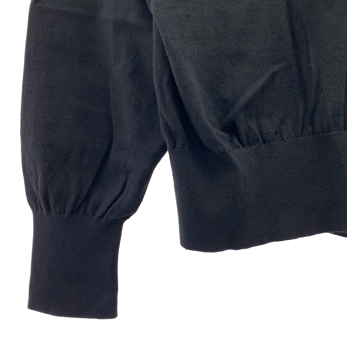 kagure / かぐれ コットンシルククルーネックプルオーバーニット