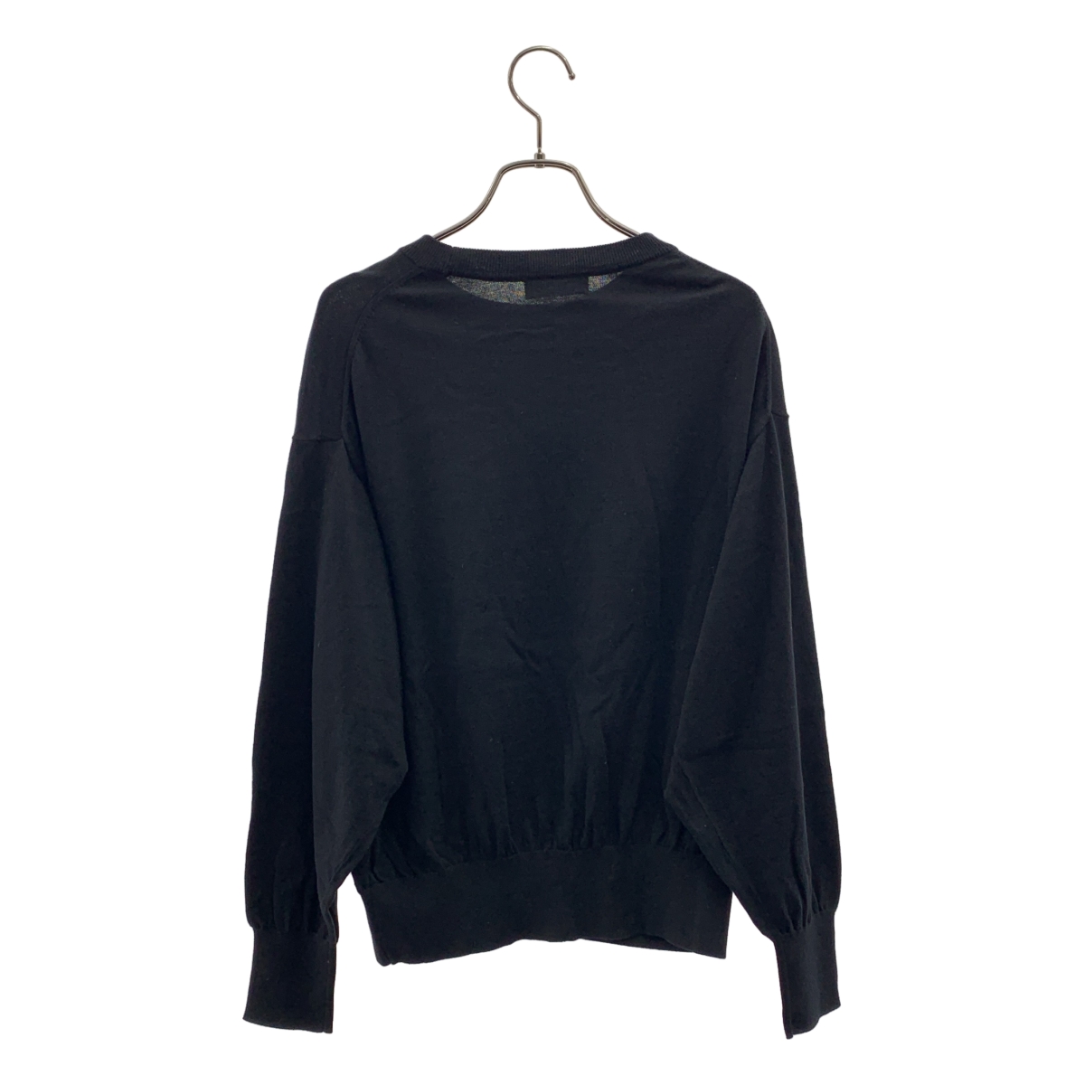 kagure / かぐれ コットンシルククルーネックプルオーバーニット