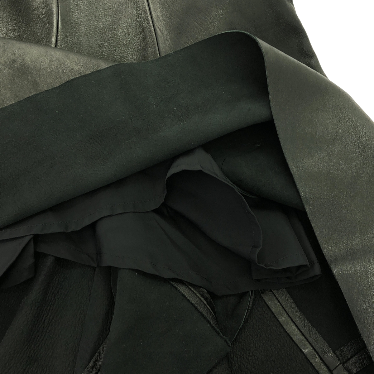 JUNYA WATANABE COMME des GARCONS / ジュンヤワタナベ 羊革 ラムレザー パッチワーク マーメイドスカート