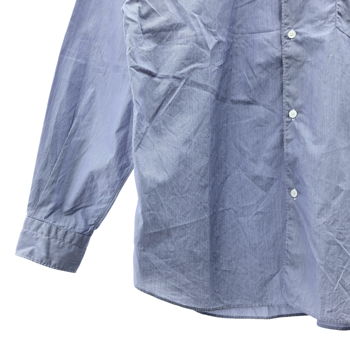 COMOLI / コモリ ストライプ コットン ポプリンシャツ