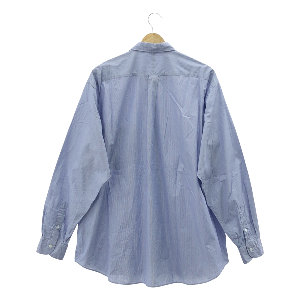 COMOLI / コモリ ストライプ コットン ポプリンシャツ