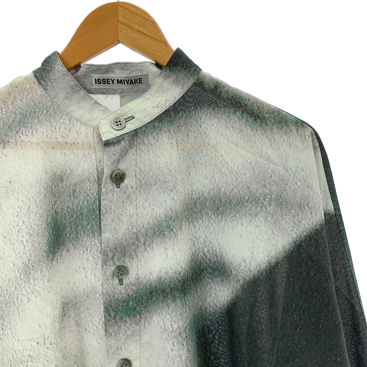 ISSEY MIYAKE / イッセイミヤケ SHADOW STUDY コットン プリント シャツ