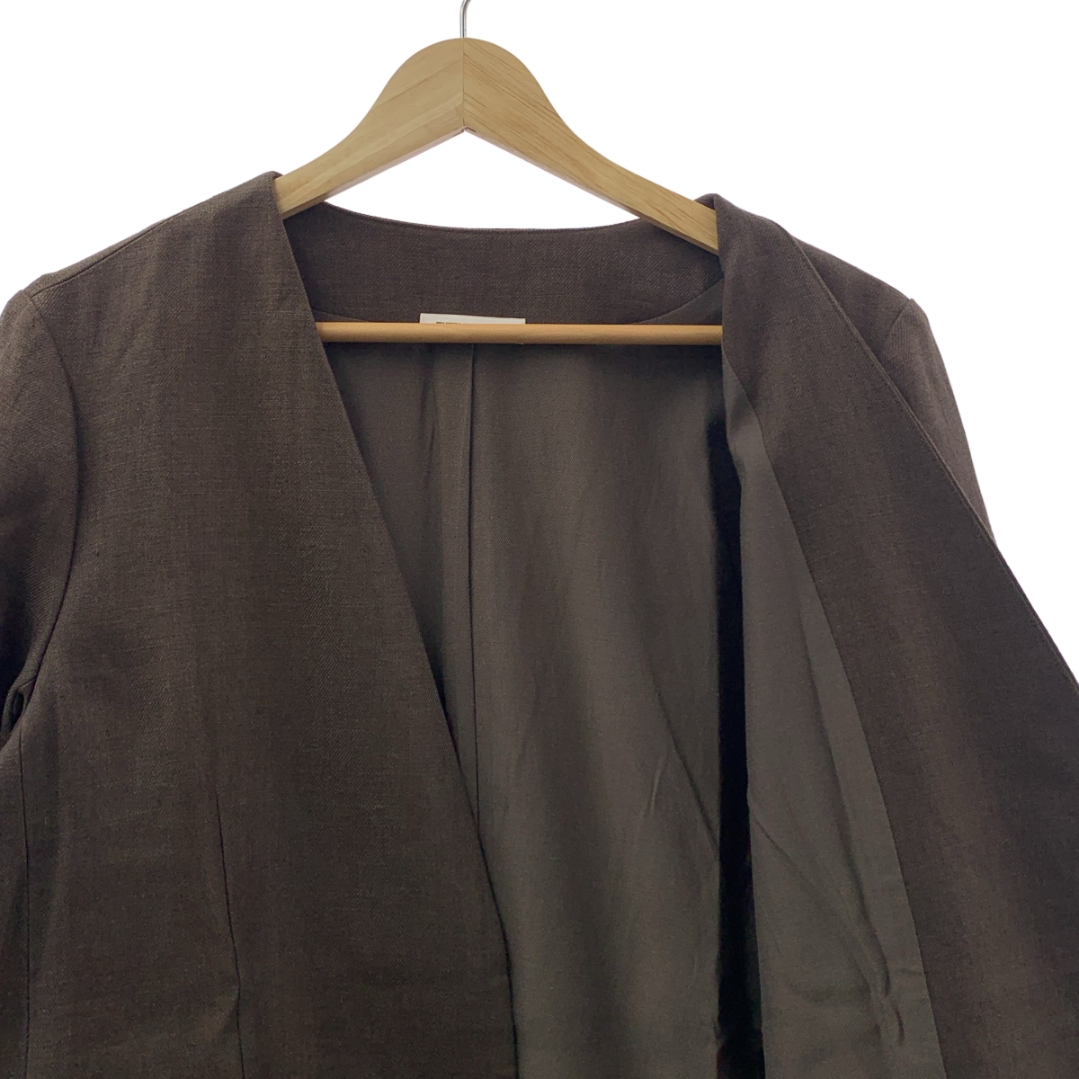 Deuxieme Classe / ドゥーズィエムクラス Linen Collarless リネンカラーレス ブレザー ノーカラージャケット