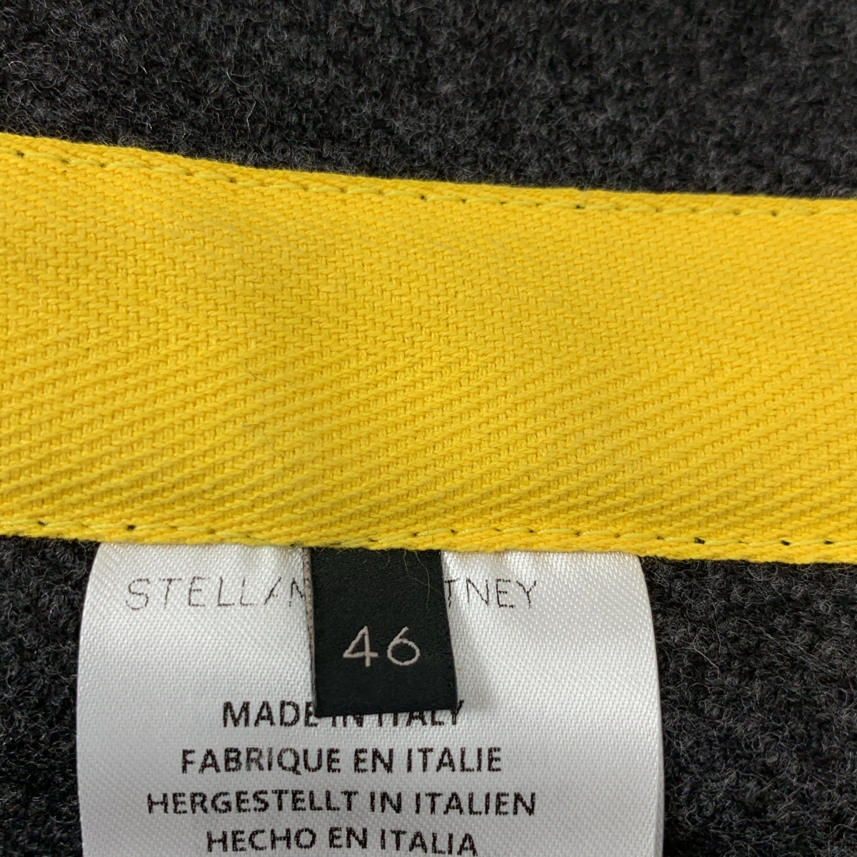 STELLA McCARTNEY / ステラマッカートニー ウールメルトン ベルクロ ダブル ロングコート