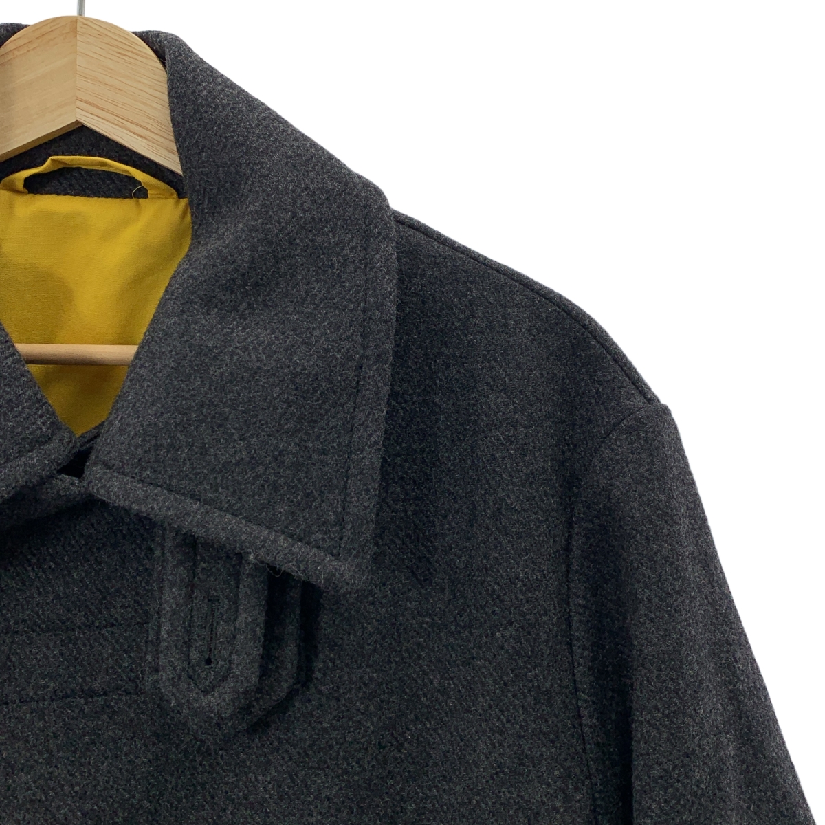 STELLA McCARTNEY / ステラマッカートニー ウールメルトン ベルクロ ダブル ロングコート