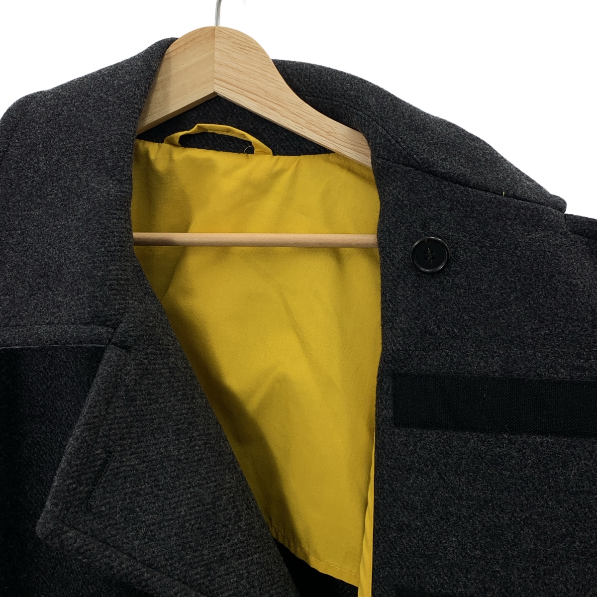 STELLA McCARTNEY / ステラマッカートニー ウールメルトン ベルクロ ダブル ロングコート