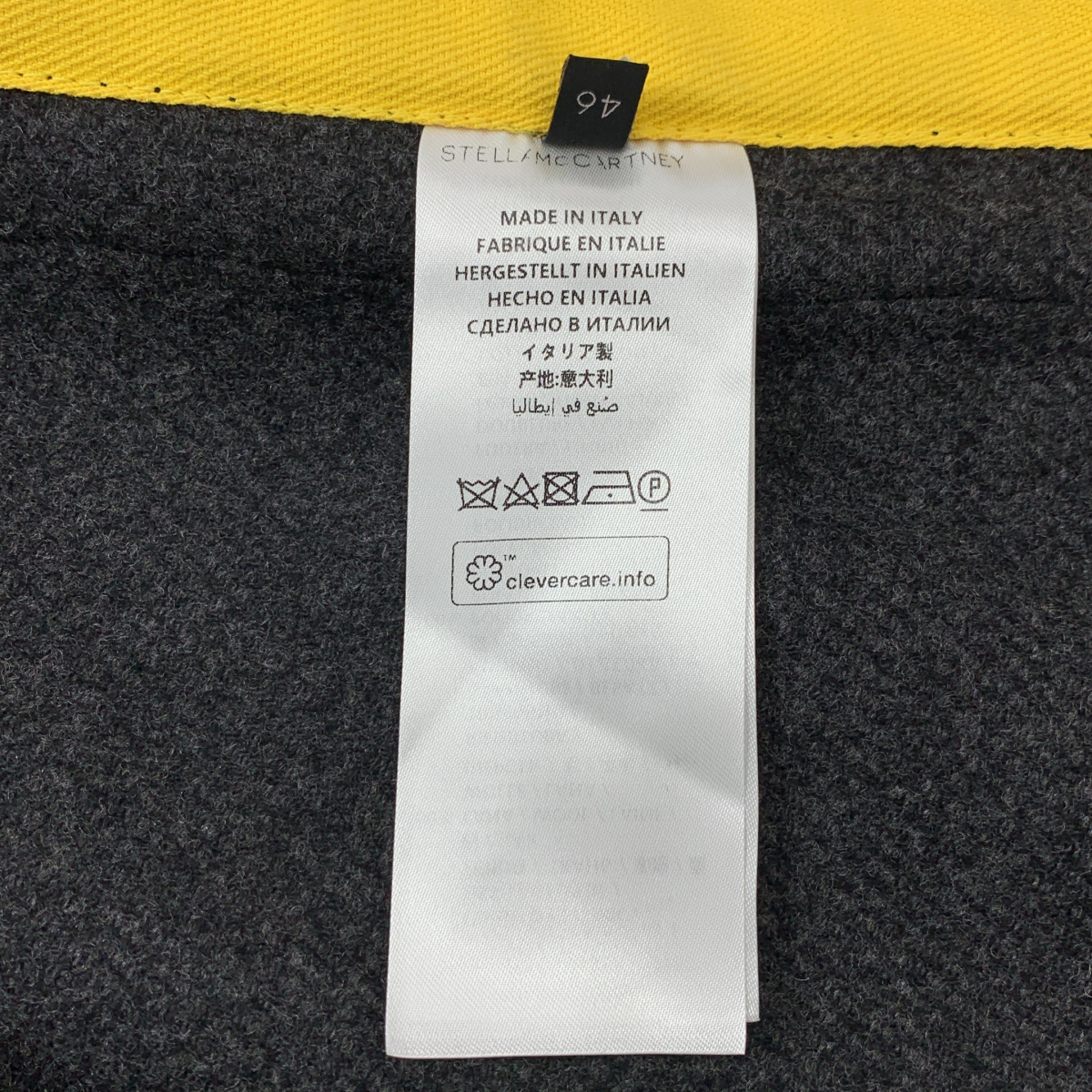 STELLA McCARTNEY / ステラマッカートニー ウールメルトン ベルクロ ダブル ロングコート