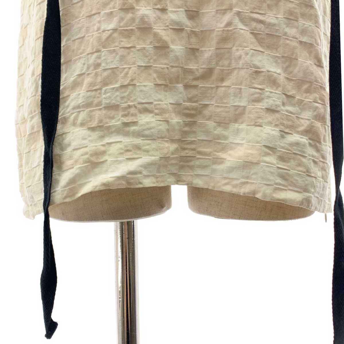 AKIKOAOKI / アキコアオキ ハンカチーフ ギンガムチェック リボン ブラウス