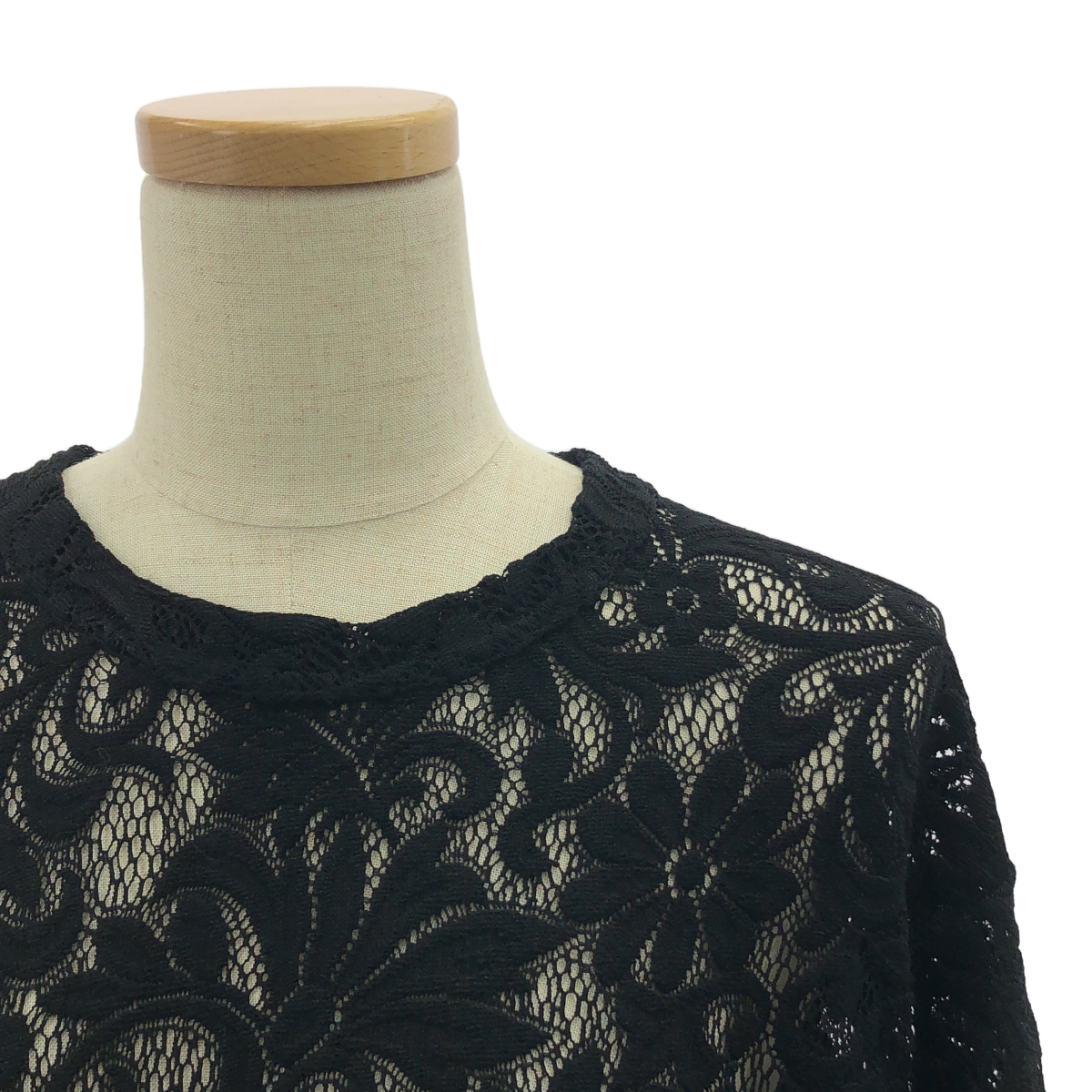 COMME des GARCONS HOMME PLUS / コムデギャルソンオムプリュス 製品洗い L/S エステル ラッセル レース プルオーバー シャツ