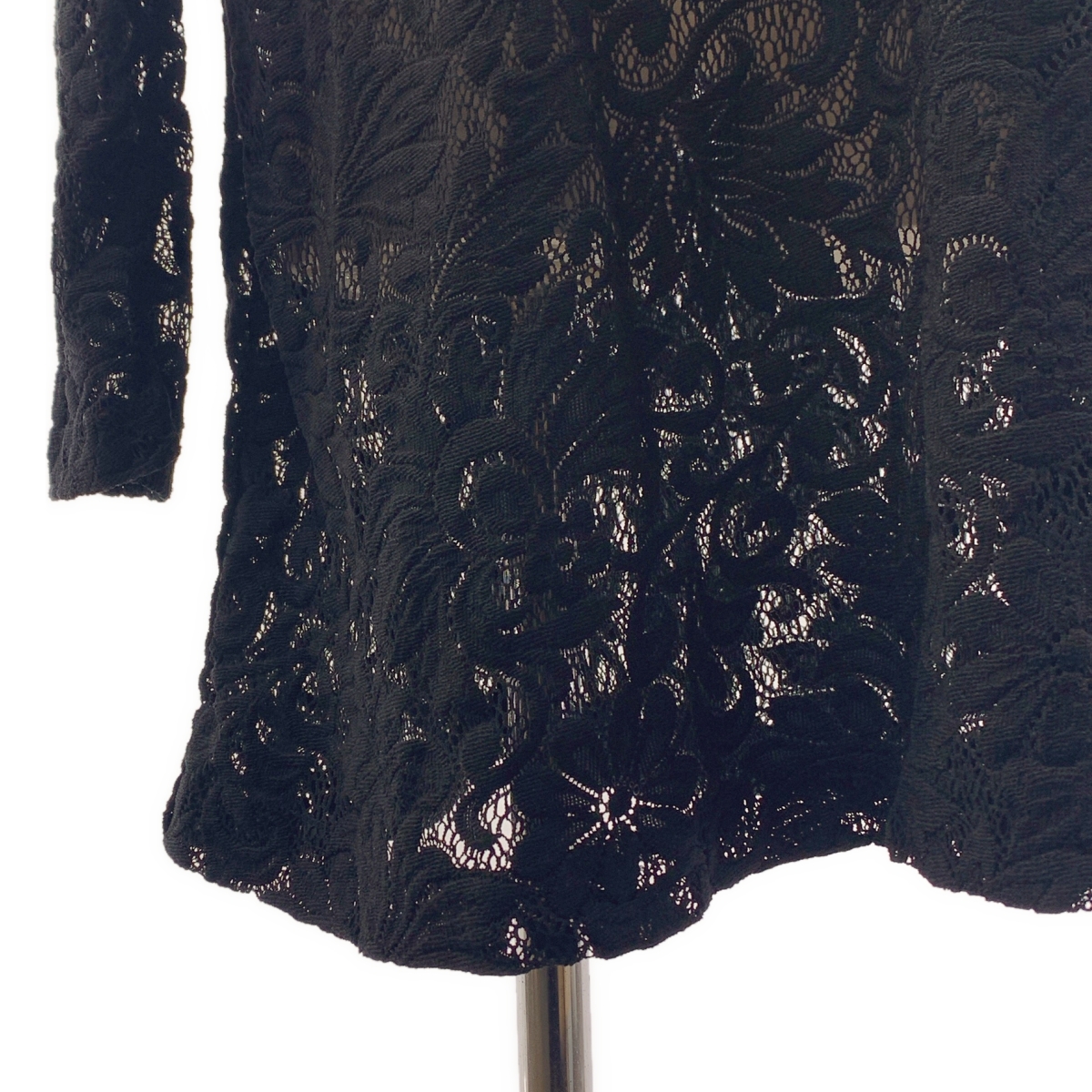 COMME des GARCONS HOMME PLUS / コムデギャルソンオムプリュス 製品洗い L/S エステル ラッセル レース プルオーバー シャツ